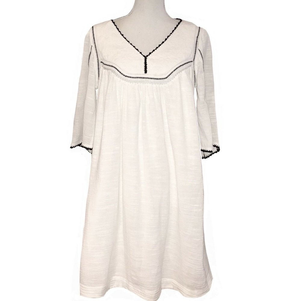 Masscob Spain Hand Stitched Embroidered Dress M